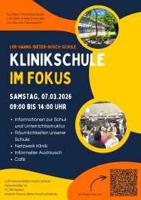 Fokus Klinikschule am 08.03.2025 von 9 bis 14 Uhr