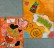 4-geteiltes Bild, li ben und re unten graue Fläche; andere Teile oranger Hintergrund mit: Love, K22, Janina, Mira